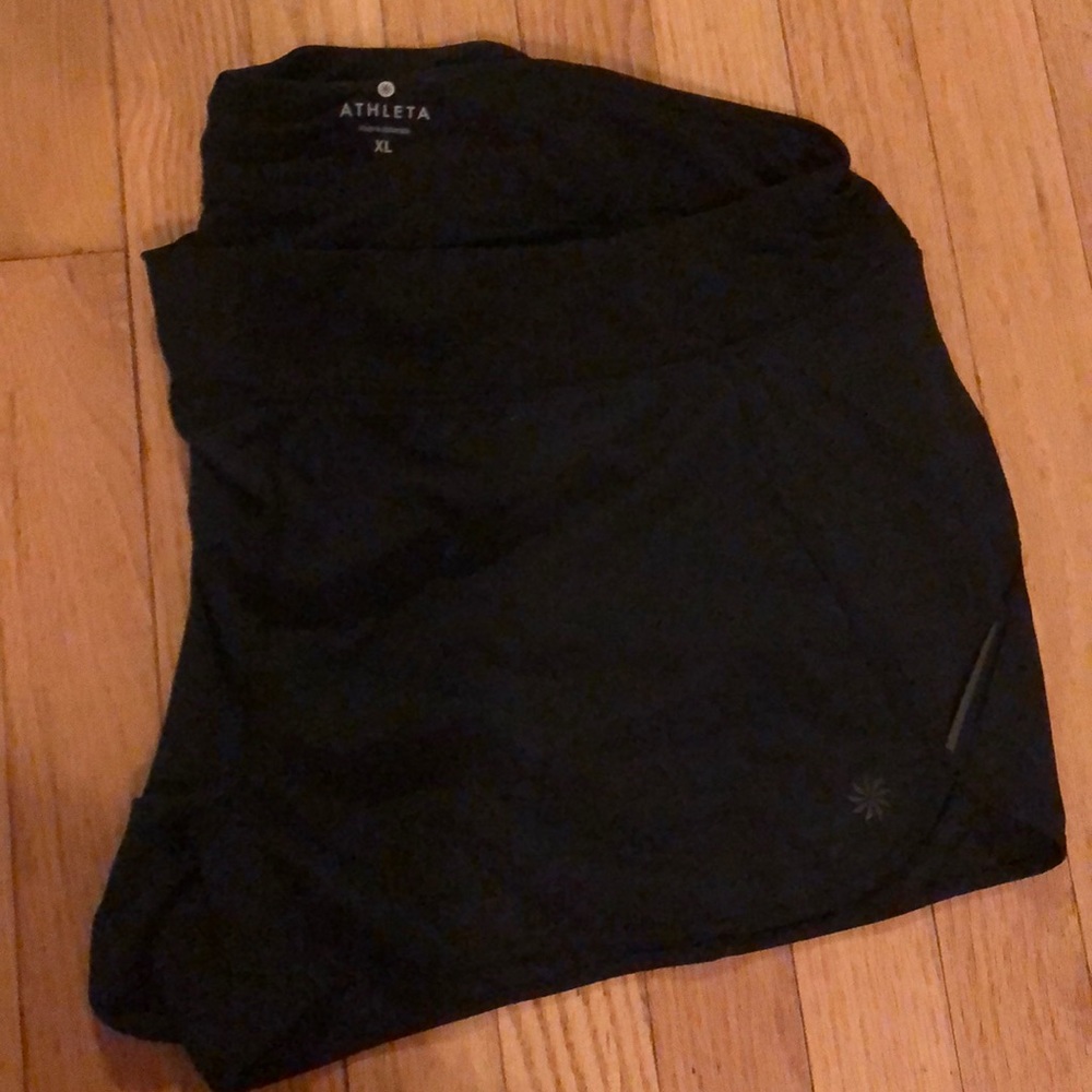 Athleta running shorts.